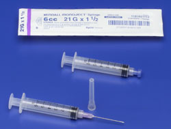 Monoject 3cc Syringe Only w/Luer Lock Tip (100) product image