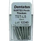 Surtex Posts Titanium 1.65 mm Parallel Sided & Tapered End 12/Bx thumbnail 8