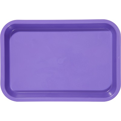 Mini Flat Set-Up Trays, Plastic, Vibrant Purple, 1/Pk, 20Z101R thumbnail 9