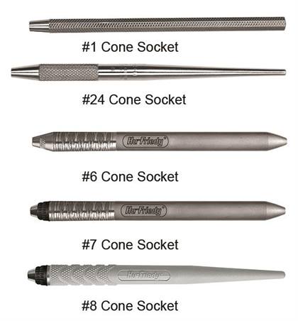 Cone Socket Mirror Handle, # 7 Satin Steel, 1/Pk, MH7 thumbnail 15