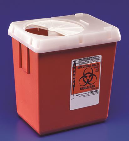 Sharps 1qt Red Tray Size product image