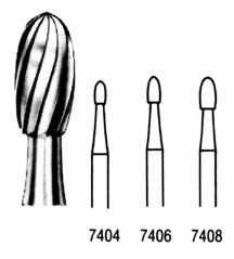 Trimming & Finishing Bur Friction Grip 7404 5/Pk thumbnail 5