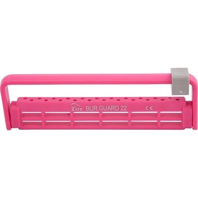 Steri-Bur Guard Plastic Bur Block, 22-Hole, Neon Pink, 1/Pk, 50Z410S product image