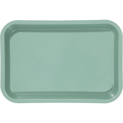 Mini Flat Set-Up Trays, Plastic, Green, 1/Pk, 20Z101D thumbnail 9