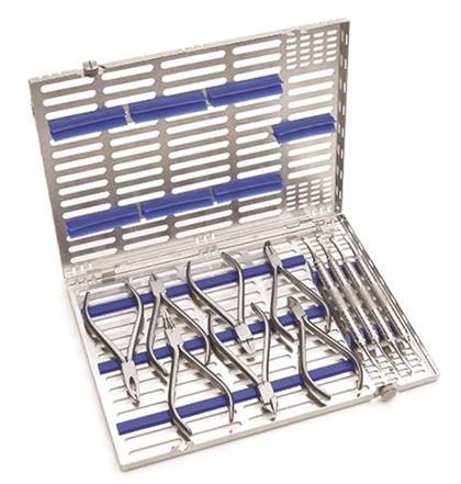 Orthodontic Cassette Stainless Steel L Thn Blue 7 Pliers & 4 Hand Instruments Ea thumbnail 14