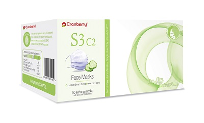Cranberry S3 C2 Face Masks Lavender 50/Bx ASTM Level 2 product image
