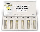 #40 Black .02 Taper Roydent Absorbent Paper Points Cell Pack of 180 product image
