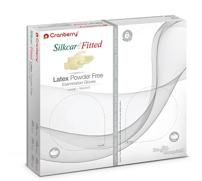 -Silkcare 7.5 Latex Fitted PF Gloves (100) product image