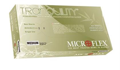Tranquility Nitrile Gloves, Powder-Free, Extra Small, 100/Box, TQ-601-XS thumbnail 15