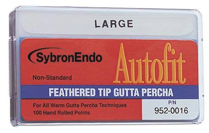 Autofit Feathered Tip Gutta Percha Points, Hand-Rolled, Non-Standard, Medium, 100/Pk, 952-0014 thumbnail 11