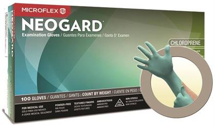 Neogard C52 Chloroprene Gloves, Powder-Free, Large, Green, 100/Box, C523 thumbnail 14