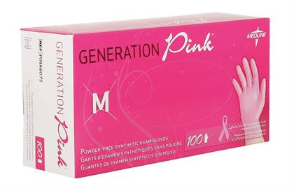 Generation Pink XL Stretch Vinyl PF Gloves (100) product image