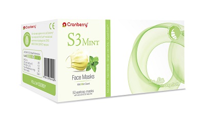 -Cranberry Lev 2 S3 Mint Face Mask Yellow (50) product image