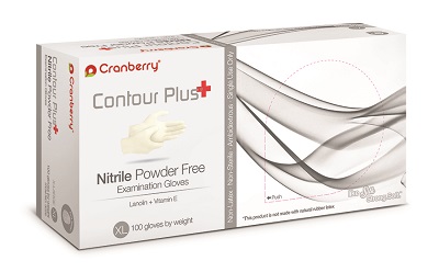 Contour Plus Nitrile Exam Gloves Large Pro White Non-Sterile thumbnail 12