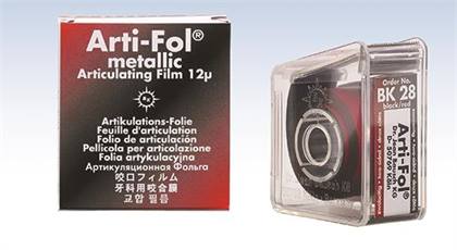 Arti-Fol II Metallic Two-Sided Articulating Film, 12 microns, 22 mm x 20 m, Black/Red, 1 Roll/Pk, BK28 thumbnail 13
