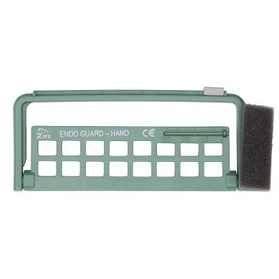 Steri-Endo Guard Organizer Hand Green Holds up to 16 Instruments Ea product image