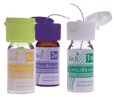 GingiBraid+ Retraction Cord, with Aluminum Potassium Sulfate, # 2, Medium, Yellow with Green, 1/Pk, 13212 thumbnail 15