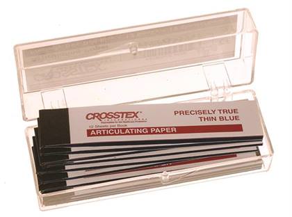 Articulating Paper Pre-Cut Strip, Thick, 127 microns, Blue, 144/Box, TPTH thumbnail 14