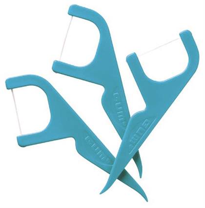 Gum Eez-Thru Advanced Care Flossers, with Vitamin E and Fluoride, 3 Flossers, 48/Pk, 888PR thumbnail 5