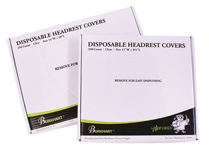 Headrest Covers Clear 9.5 x 11 (250) product image