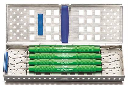 Implant Scaler Langer / Nebraska Size N128/L5 EagleLite Resin Green Handle Ea thumbnail 9