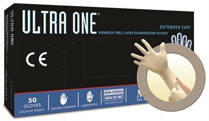Ultra One Latex High Risk PF Glove Small 50/Bx thumbnail 7