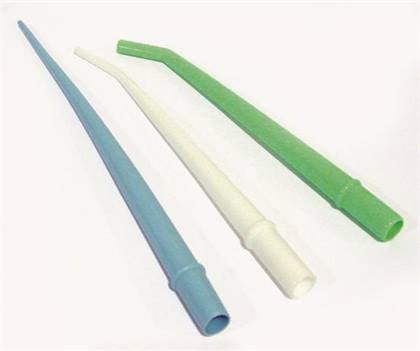 High Volume Evacuator Surgical Aspirator Tips, Plastic, Standard, 0.32 cm, White, 25/Pk, ZSAWH product image