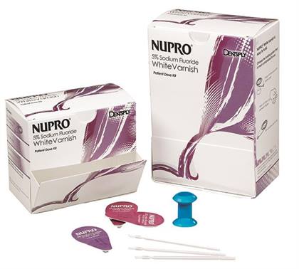 NUPRO Fluoride Varnish Unit Dose 5% NaF 0.4 mL Grape White 500/Bx product image